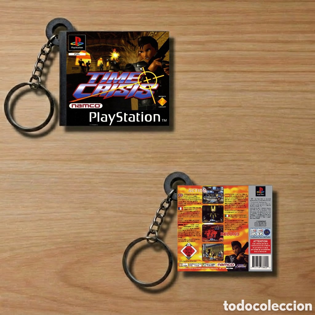 Videojuegos y Consolas: Llavero Time Crisis Play Station