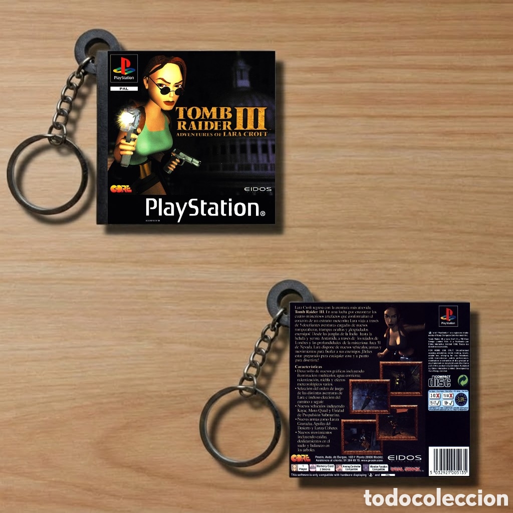 Videojuegos y Consolas: Llavero Tomb Raider III