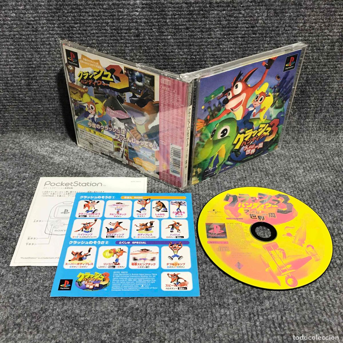 Videojuegos y Consolas: CRASH BANDICOOT 3 BUTTOBI SEKAI ISSHUU JAP SONY PLAYSTATION PS1