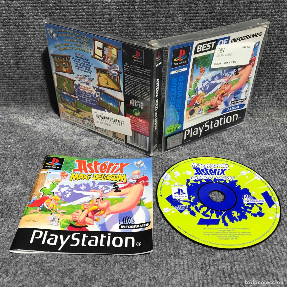Videojuegos y Consolas: ASTERIX MAXI DELIRIUM SONY PLAYSTATION PS1
