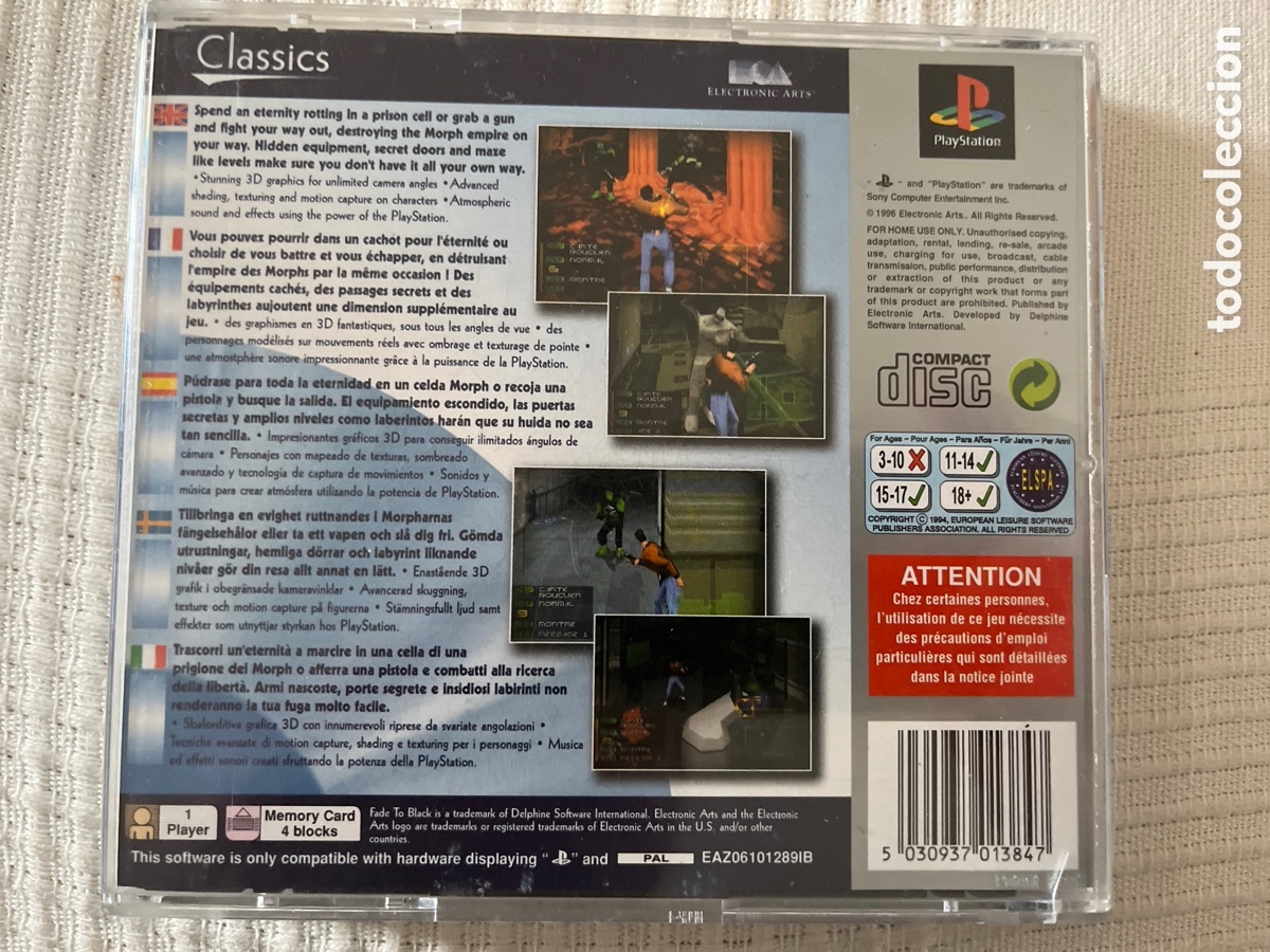 Videojuegos y consolas: Fade To Black. PlayStation - Foto 9