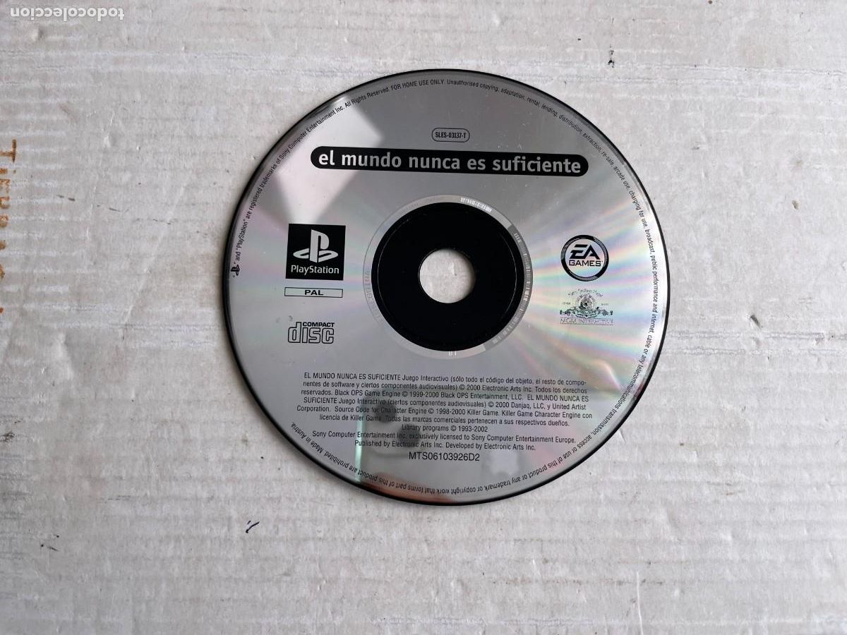 Videojuegos y Consolas: EL MUNDO NUNCA ES SUFICIENTE 007 PLATINUM - PSX PS1 PSONE PLAYSTATION 1 PLAY STATION ONE KREATEN