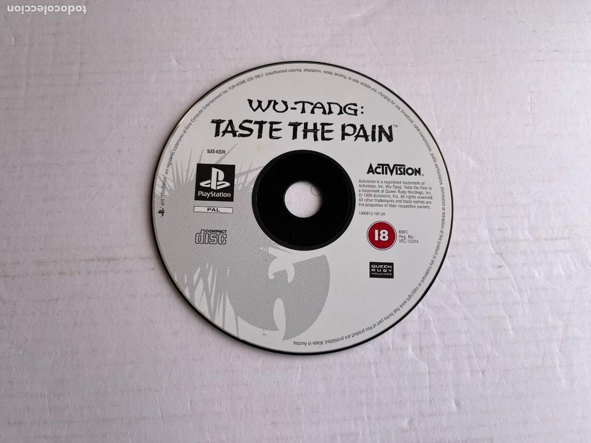 Videojuegos y Consolas: WU-TANG TASTE THE PAIN SLES 02170 PAL PSX PS1 PSONE PLAYSTATION 1 PLAY STATION ONE KREATEN