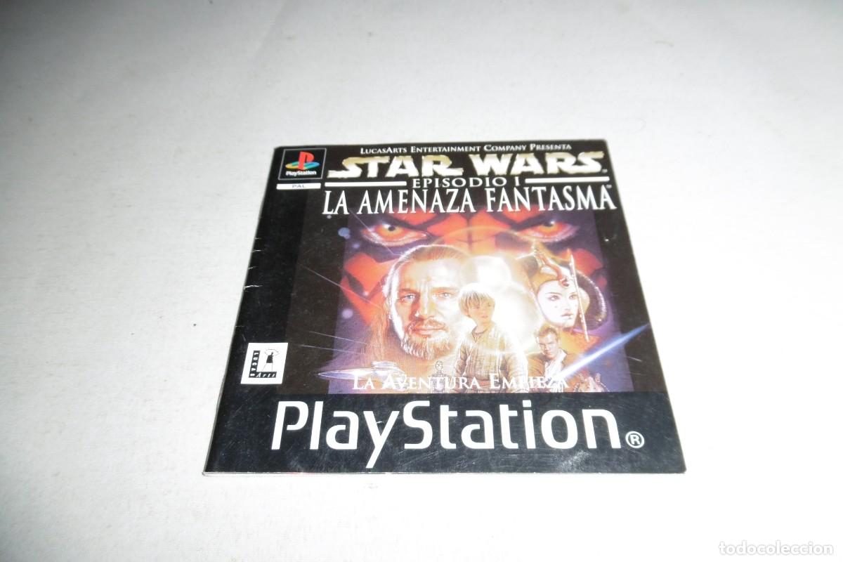 Videojuegos y Consolas: PS1 SONY MANUAL STAR WARS LA AMENAZA FANTASMA