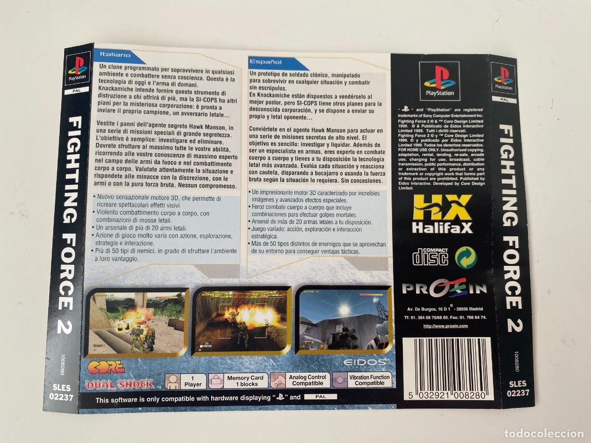 Videojuegos y Consolas: Contraportada Fighting Force 2 Playstation 1 PS1 PSX