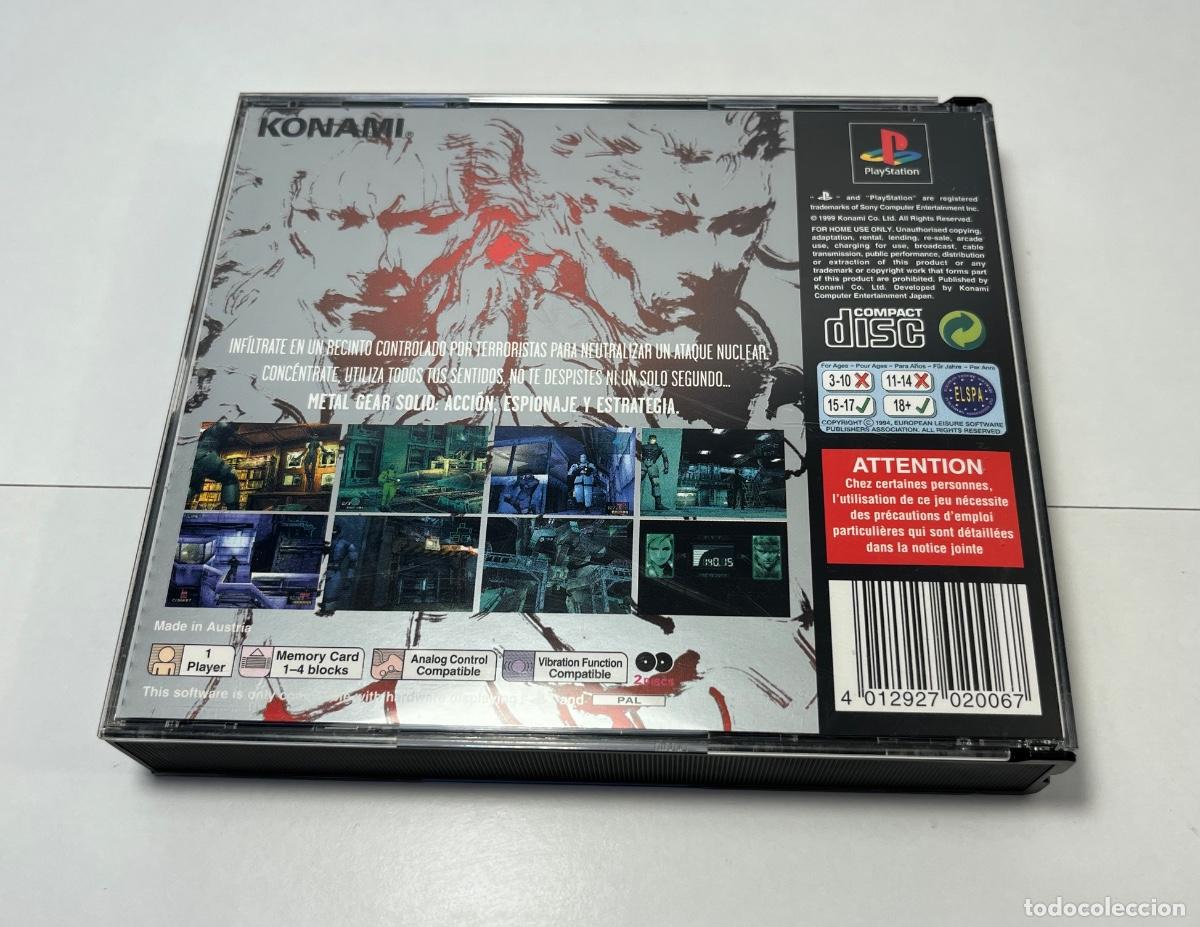 Videojuegos y consolas: Metal Gear Solid (PS1 original Espa&ntilde;a) - Foto 2