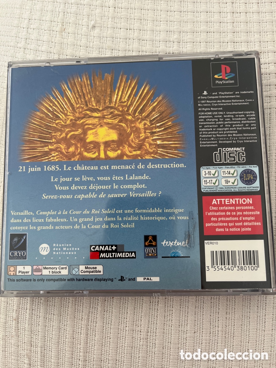 Videojuegos y consolas: Versalles. PlayStation - Foto 7