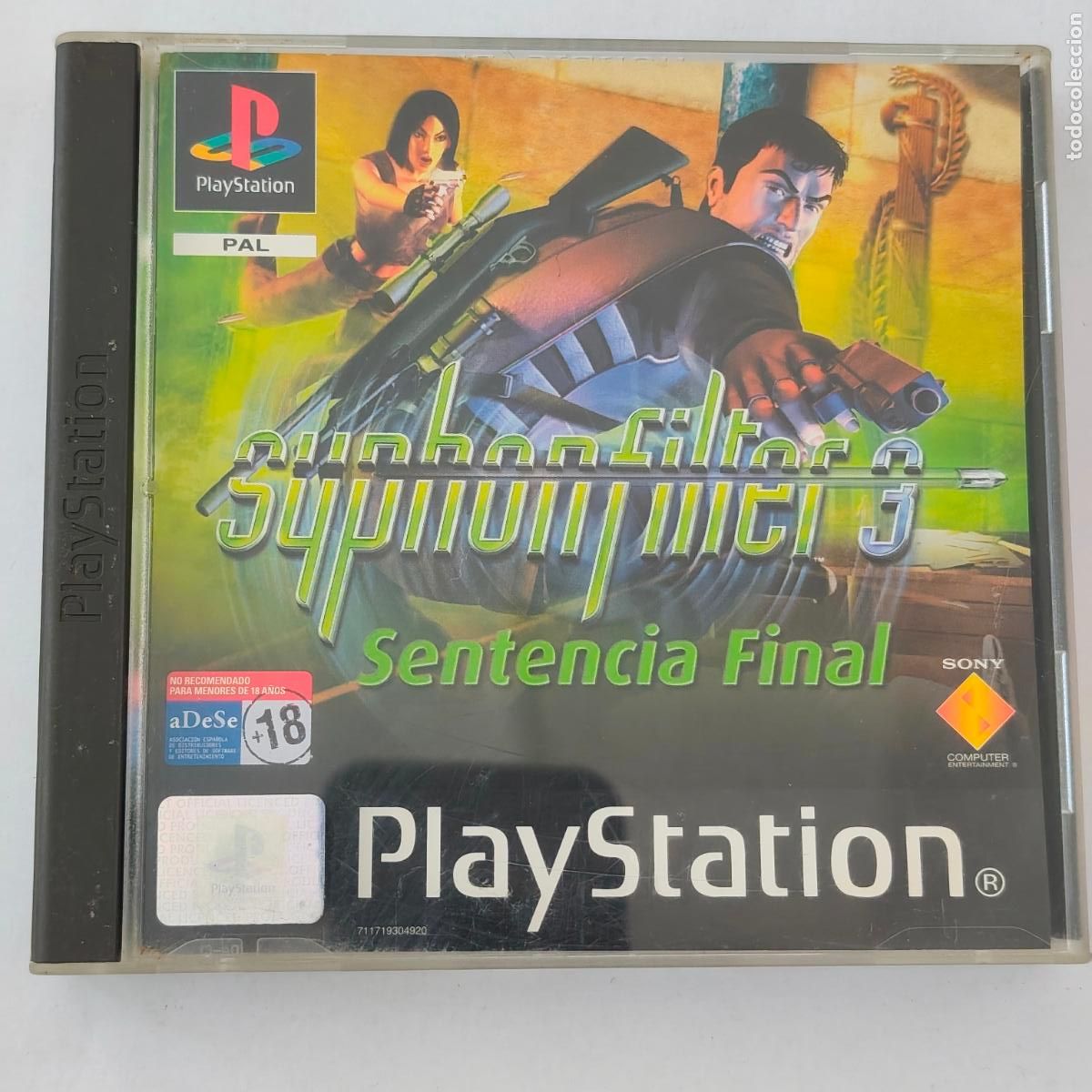 Videojuegos y Consolas: JUEGO PSONE SYPHON FILTER 3 SENTENCIA FINAL ESPA&Ntilde;OL COMPLETO ps1 Sony PlayStation 1