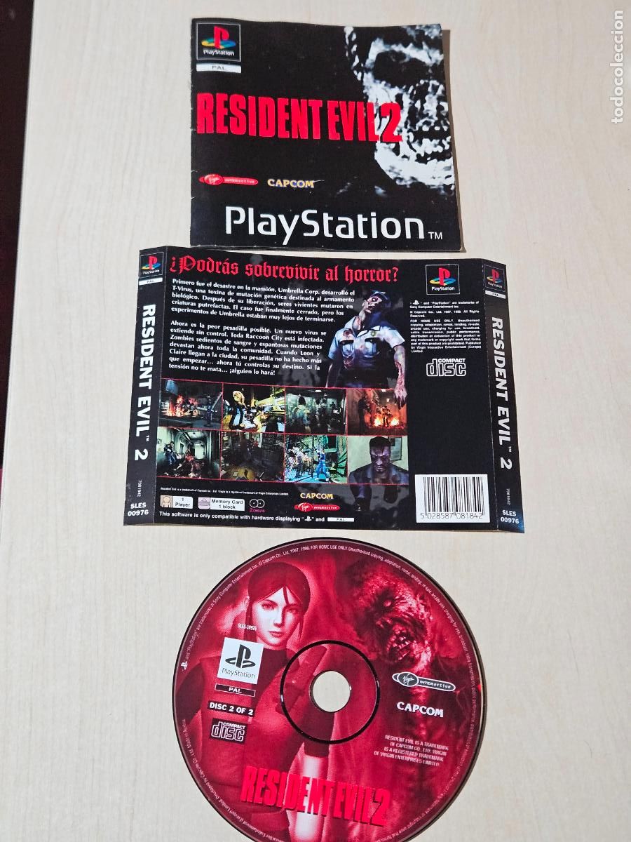 Videojuegos y Consolas: PLAY STATION PS1 PSX PSONE RESIDENT EVIL 2 MANUAL PAL ESPA&Ntilde;A leer dentro