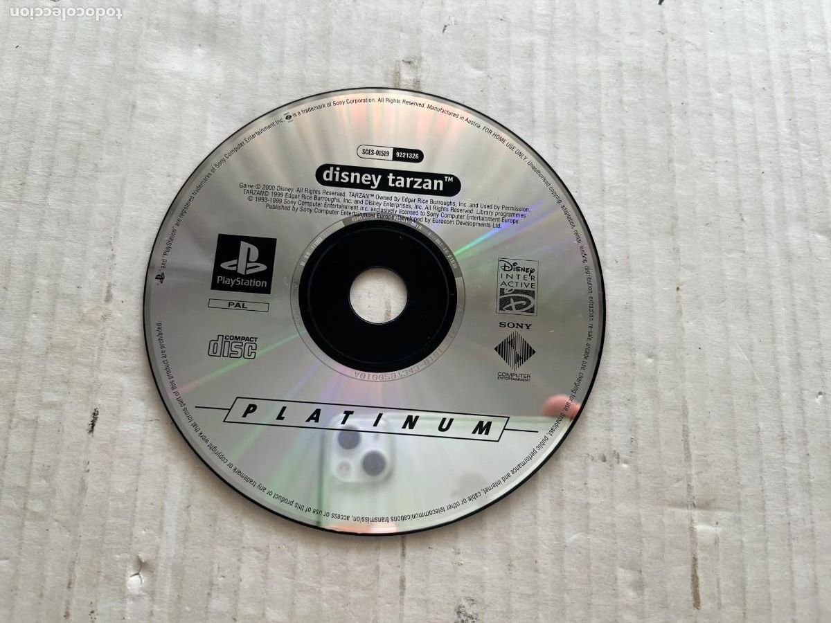Videojuegos y Consolas: DISNEY TARZAN - PLATINUM - PSX PS1 PSONE PLAYSTATION 1 PLAY STATION ONE KREATEN