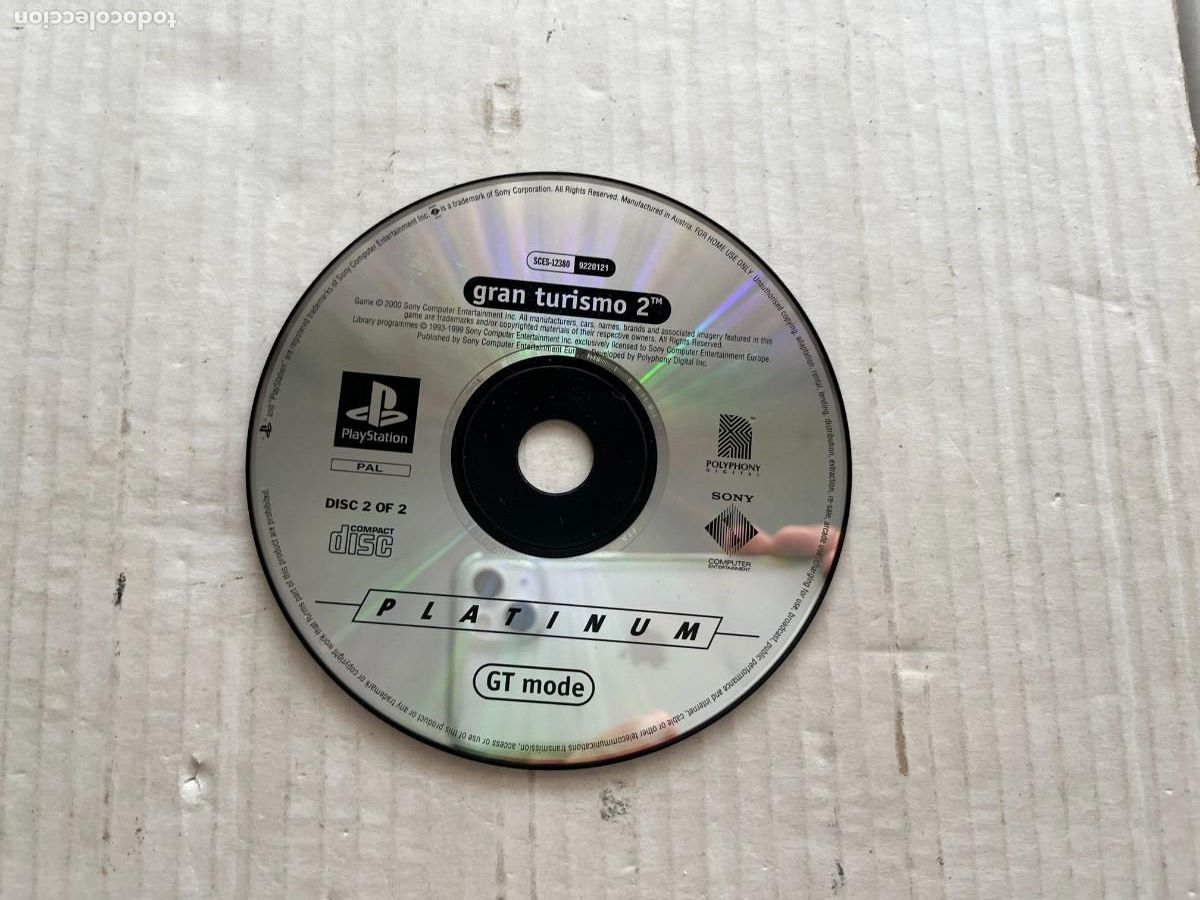 Videojuegos y Consolas: GRAN TURISMO 2 GT MODE - PLATINUM - PSX PS1 PSONE PLAYSTATION 1 PLAY STATION ONE KREATEN