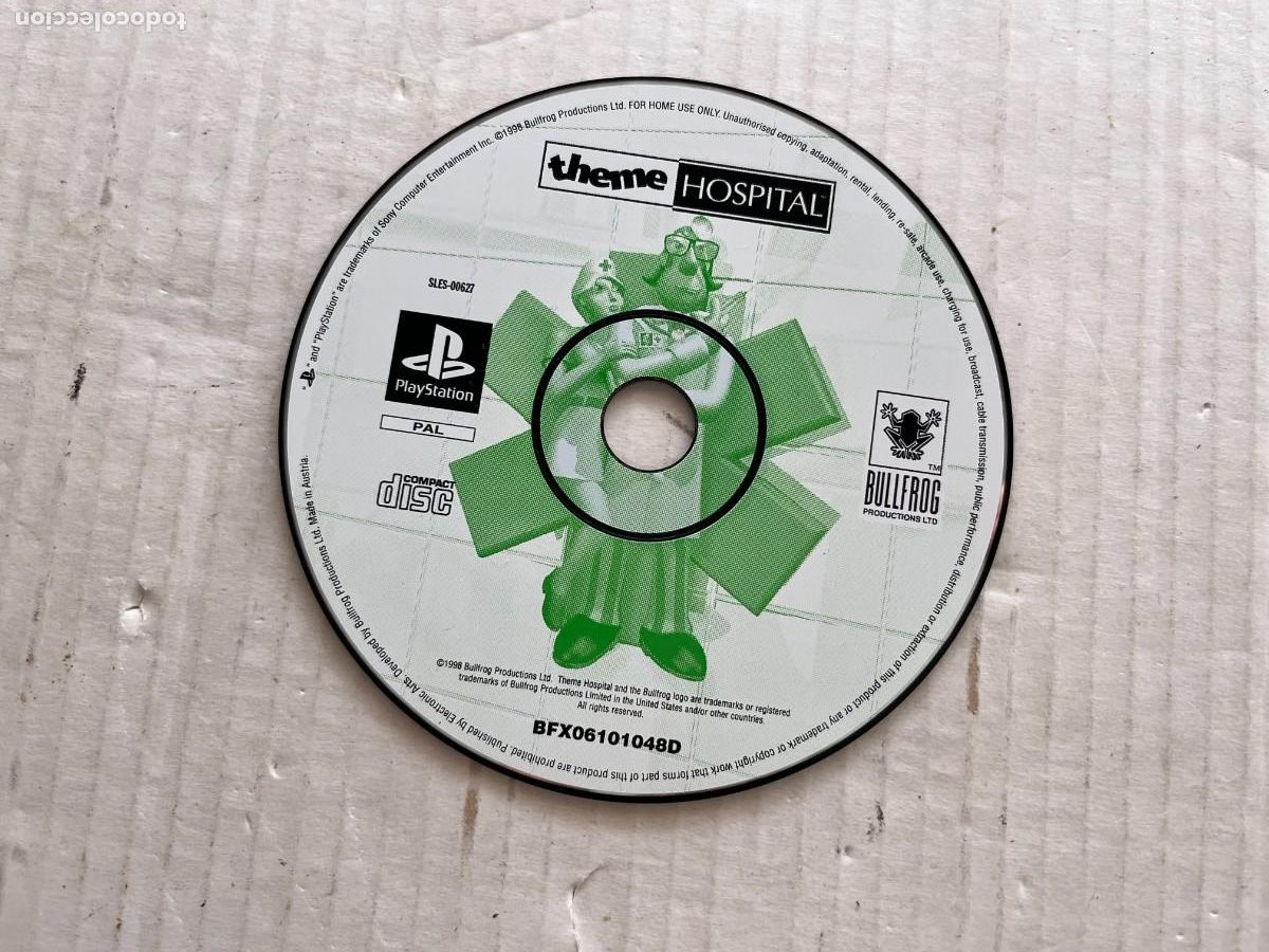 Videojuegos y Consolas: THEME HOSPITAL SLES 00627 - PSX PS1 PSONE PLAYSTATION 1 PLAY STATION ONE KREATEN
