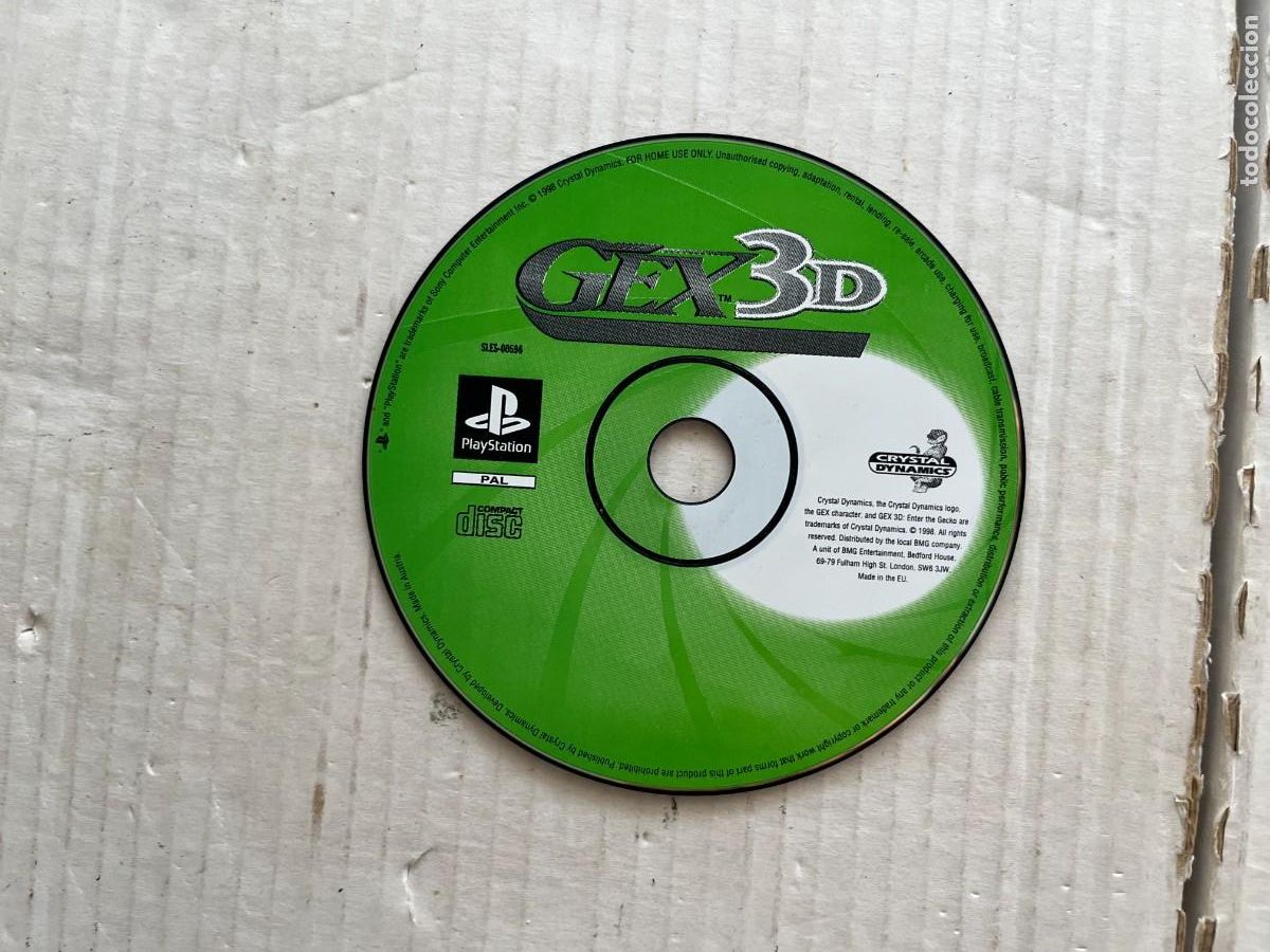 Videojuegos y Consolas: GEX 3D - SLES 00596 . PSX PS1 PSONE PLAYSTATION 1 PLAY STATION ONE KREATEN