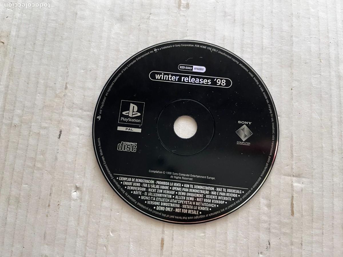 Videojuegos y Consolas: WINTER RELEASES 98 DEMOS - PSX PS1 PSONE PLAYSTATION 1 PLAY STATION ONE KREATEN