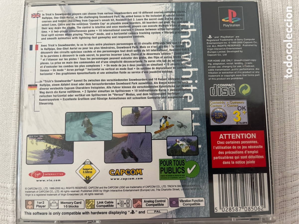 Videojuegos y consolas: Trick&rsquo;n Snowboarder. PlayStation - Foto 8