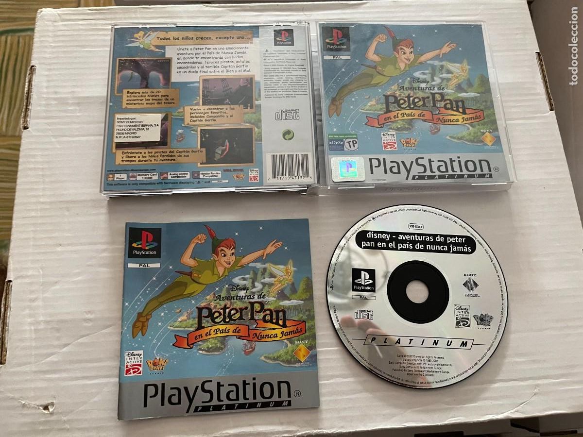 Videojuegos y consolas: DISNEY AVENTURAS DE PETER PAN EN EL PAIS DE NUNCA JAMAS PLATINUM PSX PS1 PSONE PLAYSTATION KREATEN