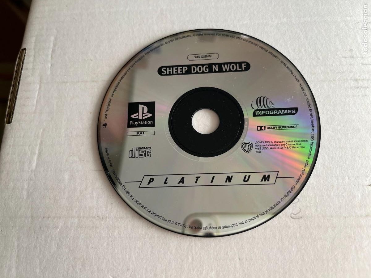 Videojuegos y consolas: SHEEP DOG AND WOLF- PLATINUM PSX PS1 PSONE PLAYSTATION 1 PLAY STATION ONE KREATEN