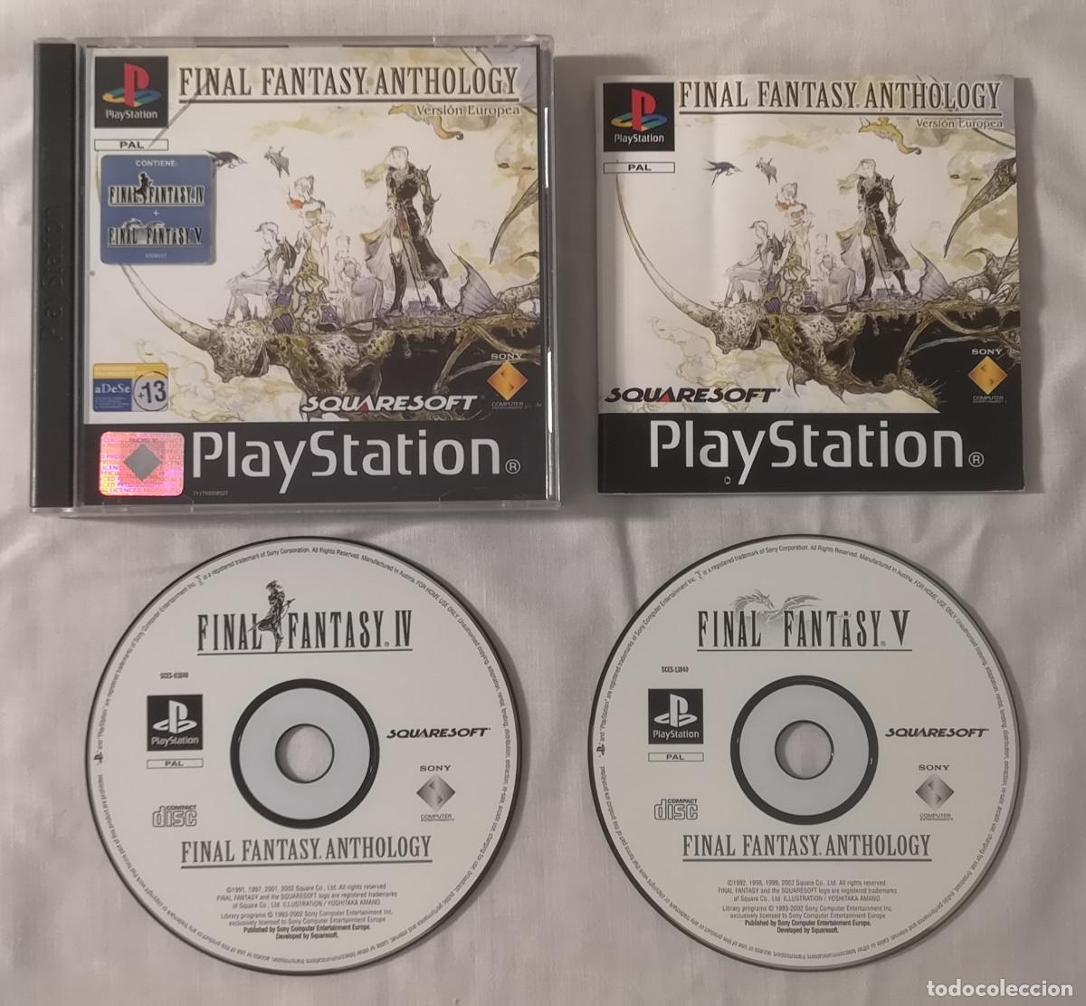 Videojuegos y consolas: PSX FINAL FANTASY ANTHOLOGY COMPLETO PAL ESPA&Ntilde;A