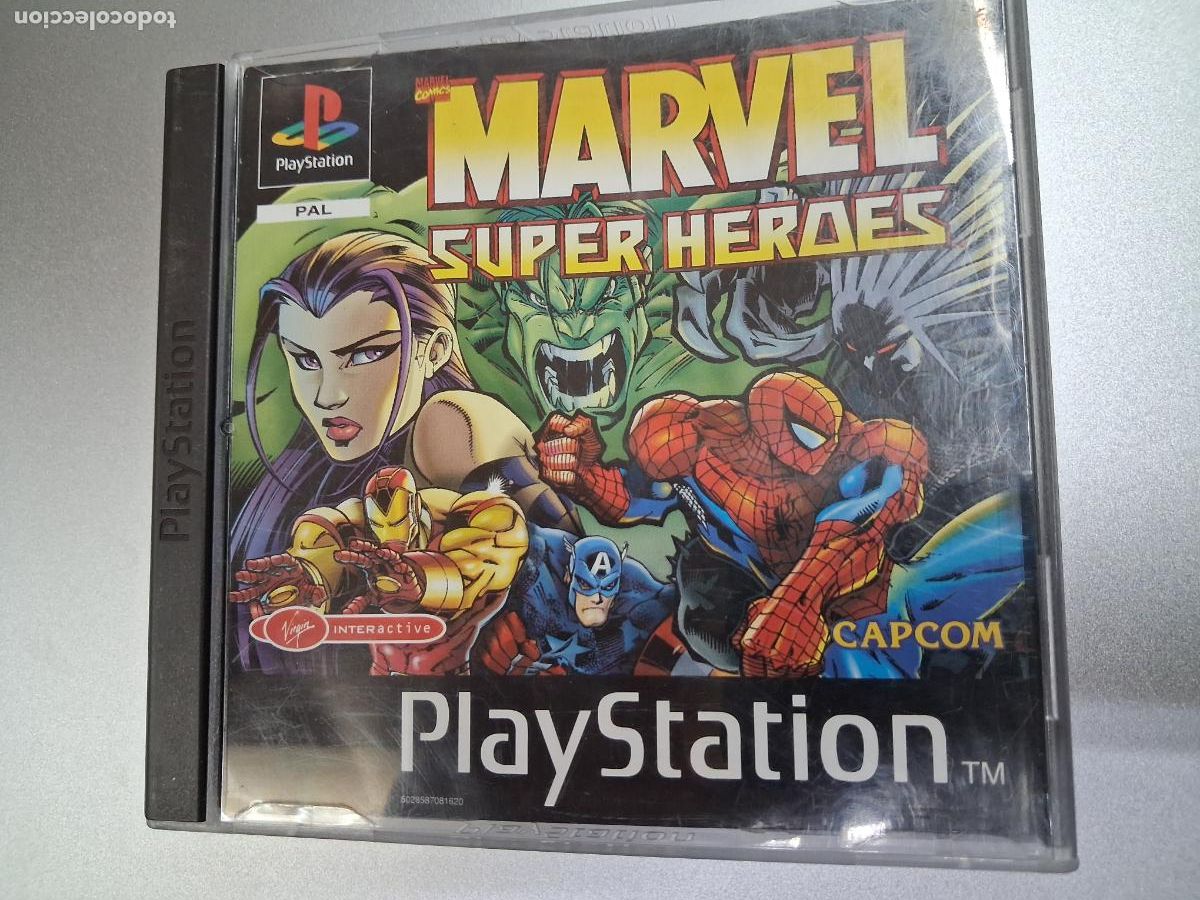 Videojuegos y consolas: VIDEOJUEGO MARVEL SUPER HEROES PLAYSTATION PS1 EN CAJA ORIGINAL