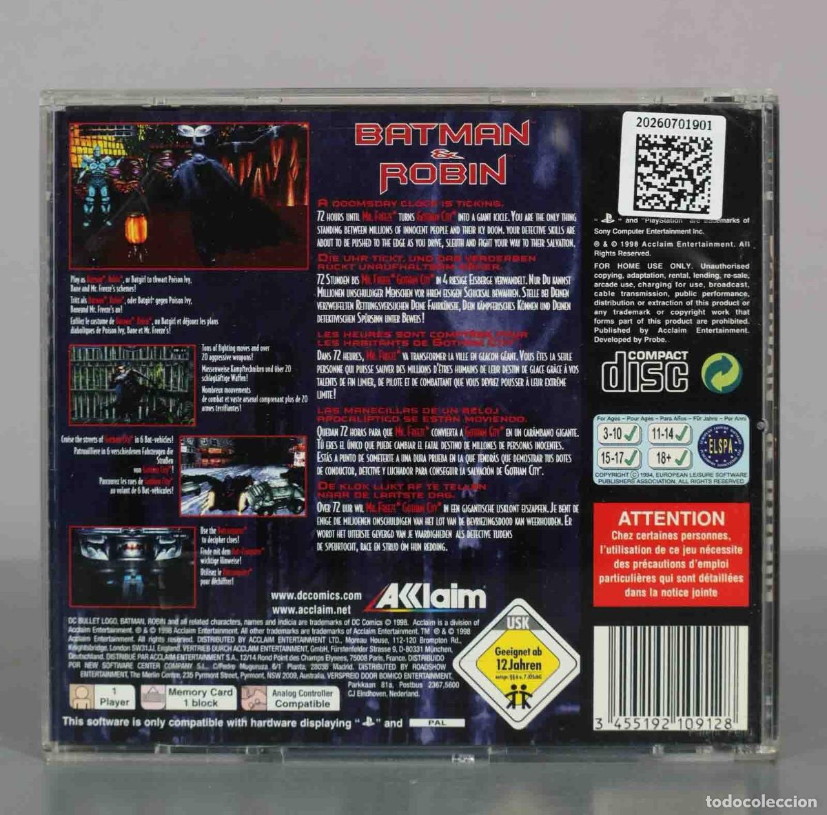 Videojuegos y consolas: PS1. Batman and Robin . - Foto 2
