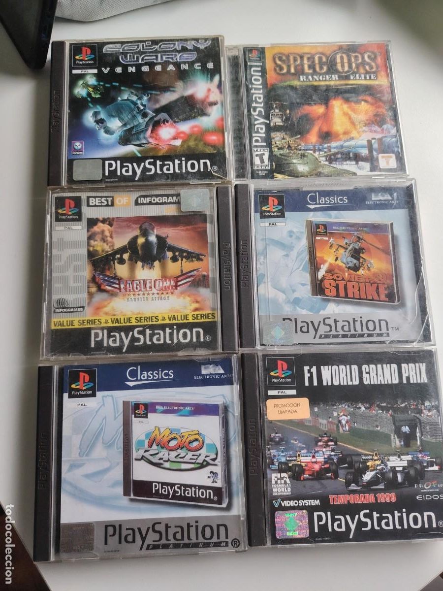 Videojuegos y consolas: lote de 6 juegos de PlayStation 1