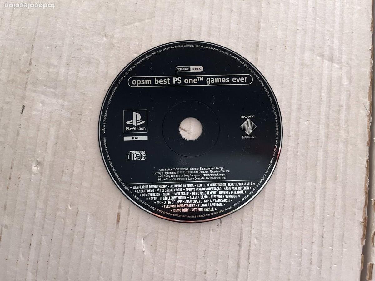 Videojuegos y consolas: OPSM BEST PS ONE GAMES EVER - DEMO PSX PS1 PSONE PLAYSTATION 1 PLAY STATION ONE KREATEN