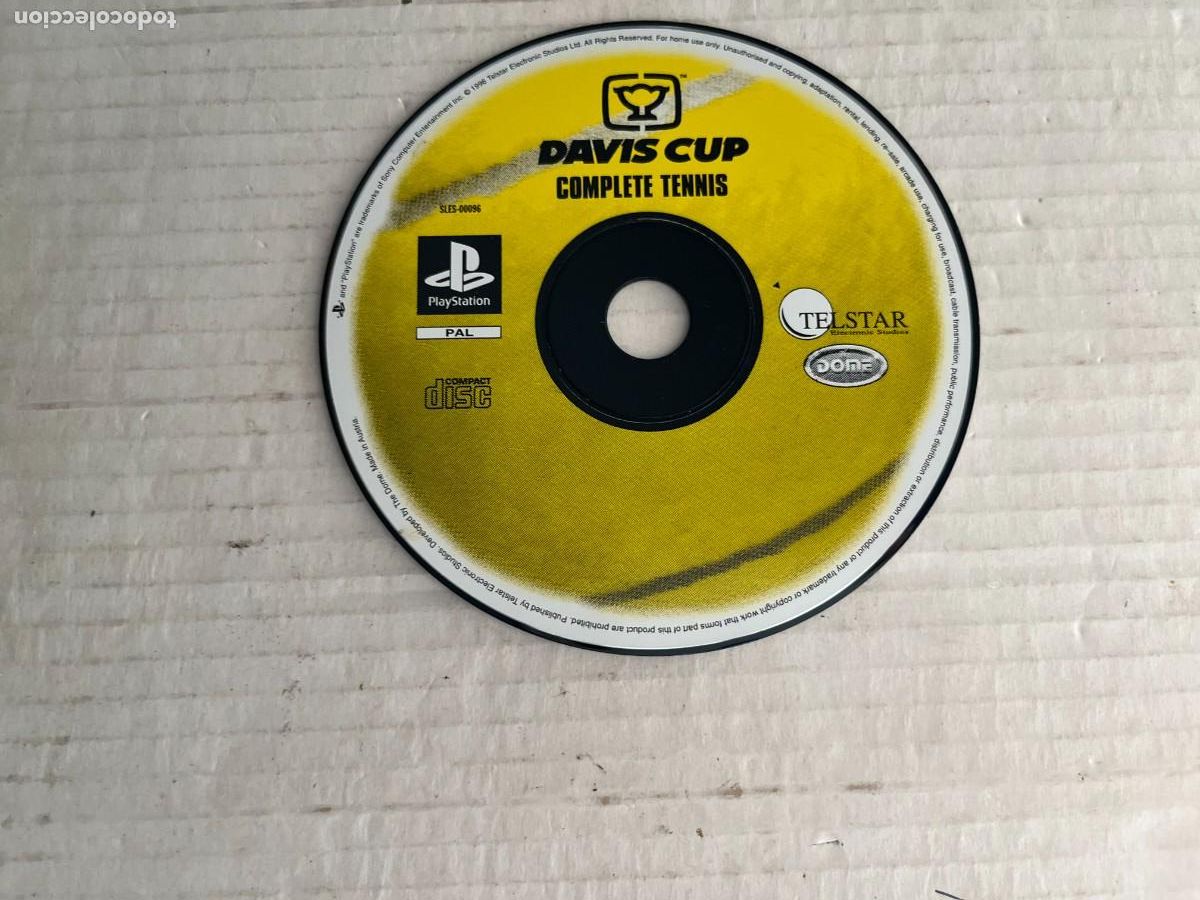 Videojuegos y consolas: DAVIS CUP COMPLETE TENNIS TENIS - PSX PS1 PSONE PLAYSTATION 1 PLAY STATION ONE KREATEN