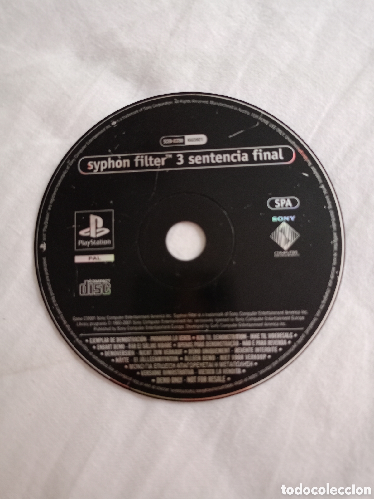 Videojuegos y consolas: Syphon filter 3 sentencia final ps1 PlayStation ejemplar de demostraci&oacute;n