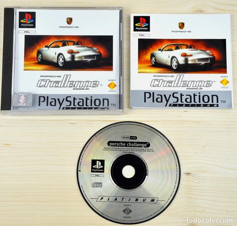 Videojuegos y consolas: Juego PS1 - Porsche Challenge - car&aacute;tula original, con instrucciones original
