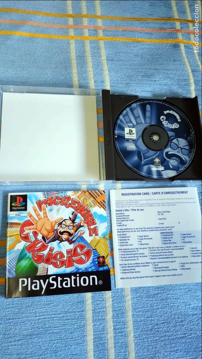 Videojuegos y consolas: Completo, Incredible Crisis PAL Espa&ntilde;a PlayStation PSX Ps1, como nuevo