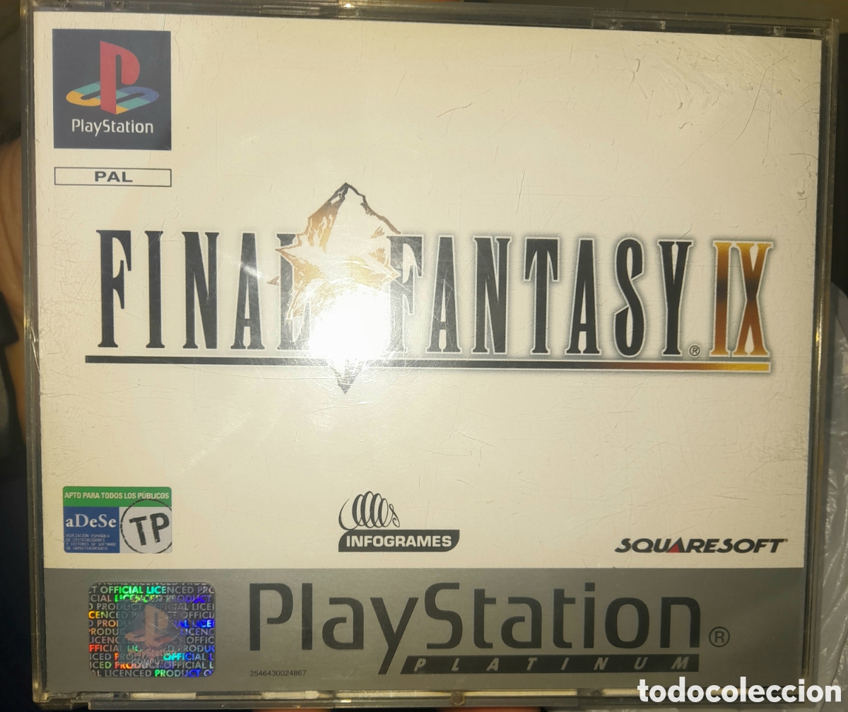 Videojuegos y consolas: FINAL FANTASY IX COMPLETO. EDICI&Oacute;N ESPA&Ntilde;A. PLAYSTATION 1 PSONE. PLATINUM
