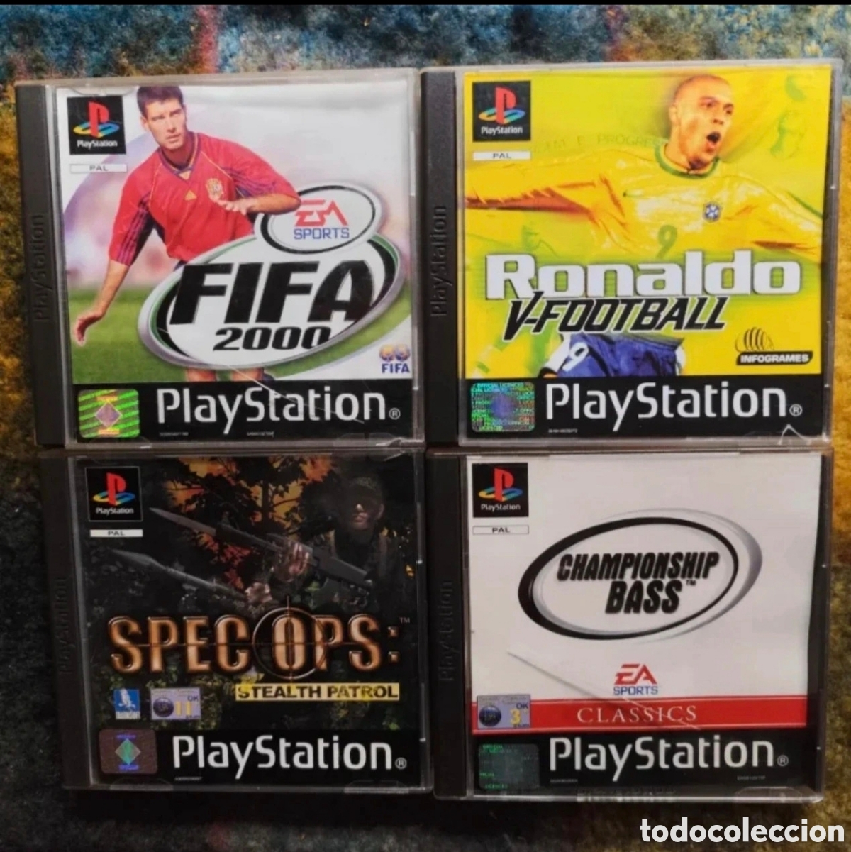 Videojuegos y consolas: 7 Juegos+ Mando Asciiware 6-pal. 1- Japones PS1