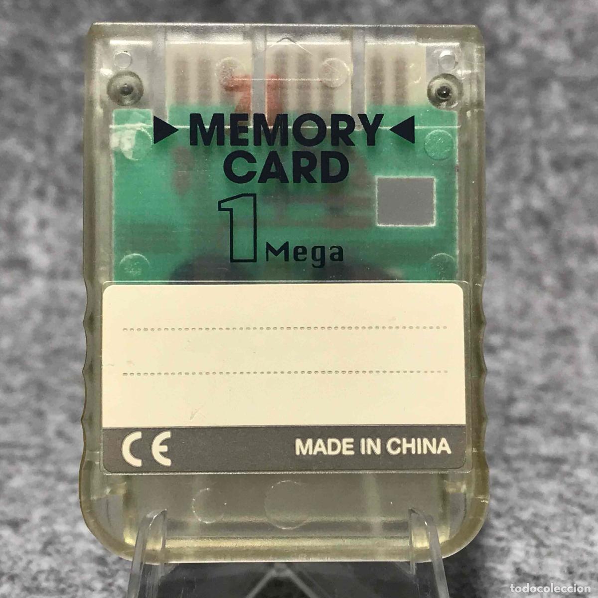 Videojuegos y consolas: MEMORY CARD COMPATIBLE 1 MEGA TRANSPARENTE SONY PLAYSTATION PS1
