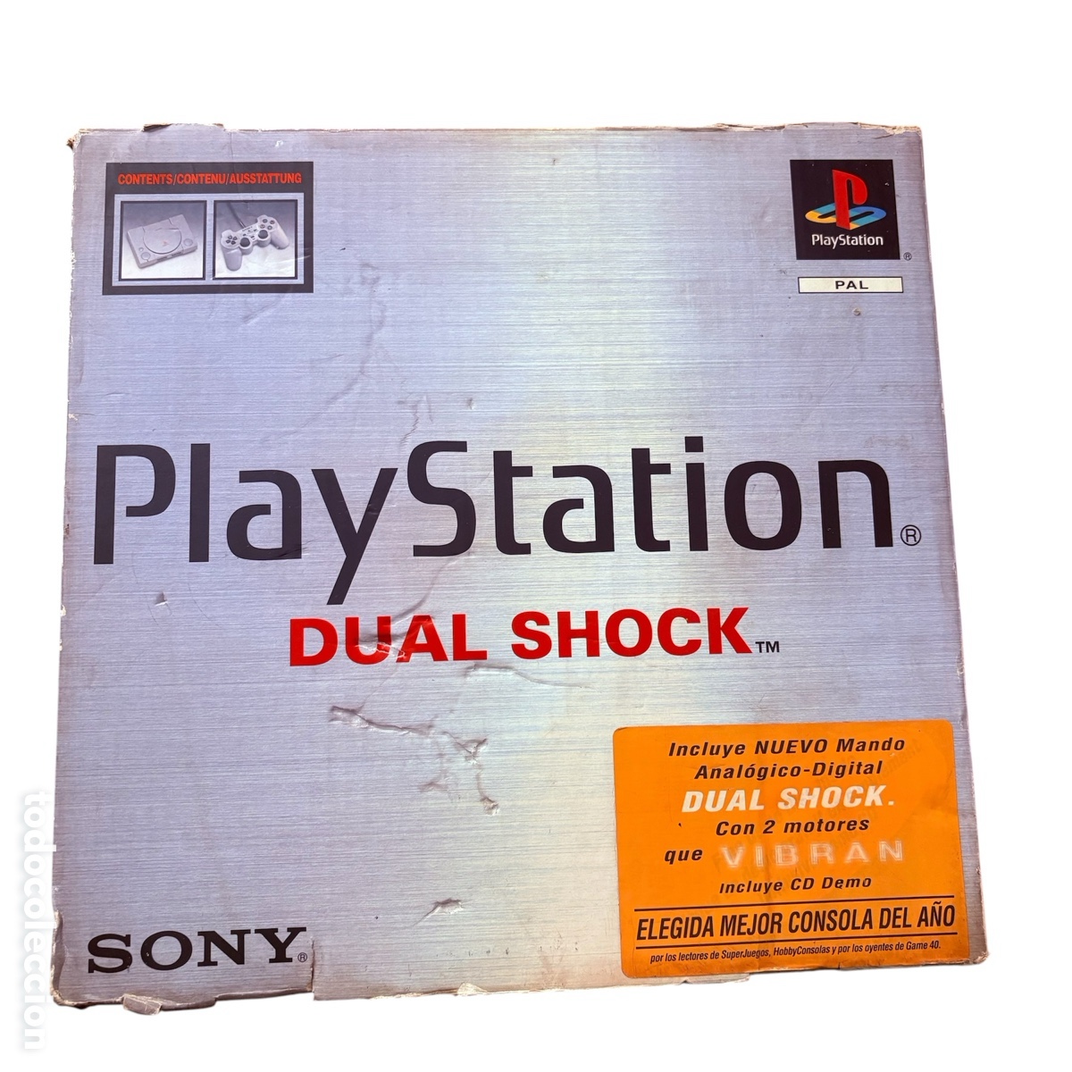 Videojuegos y consolas: Caja vac&iacute;a para la consola sony PlayStation 1 ps1 dual shock
