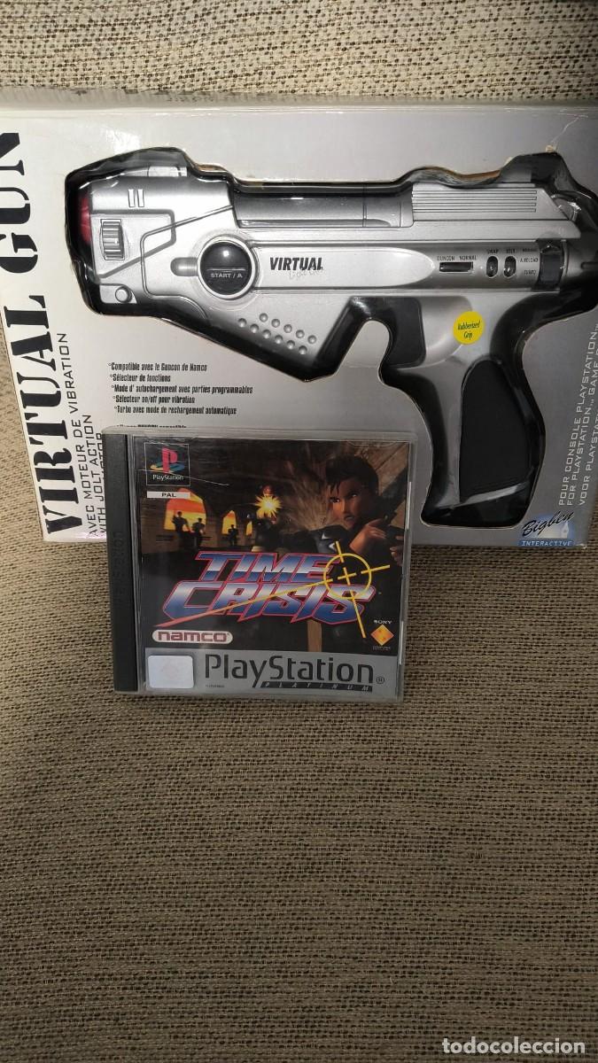 Videojuegos y consolas: Pack PS1: Pistola Virtual Gun + Time Crisis