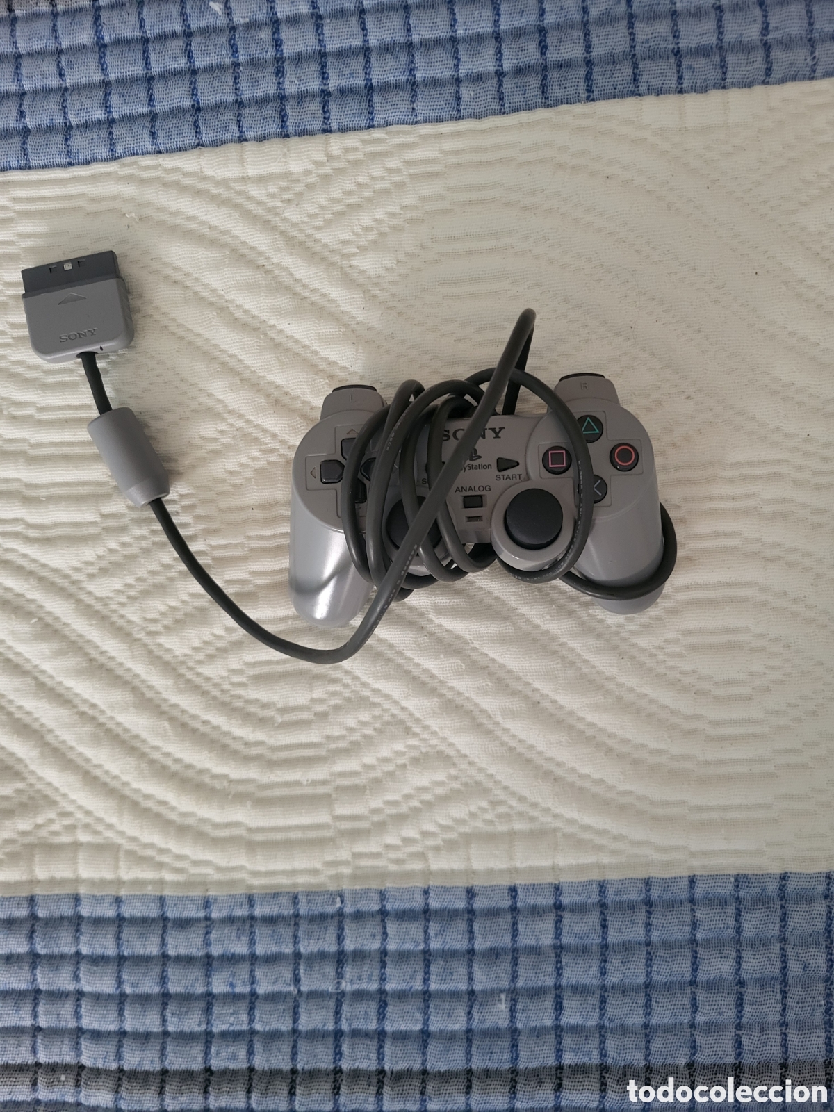 Videojuegos y consolas: Mando Original Sony DualShock PS1 Gris SCPH-1200 Sin Probar