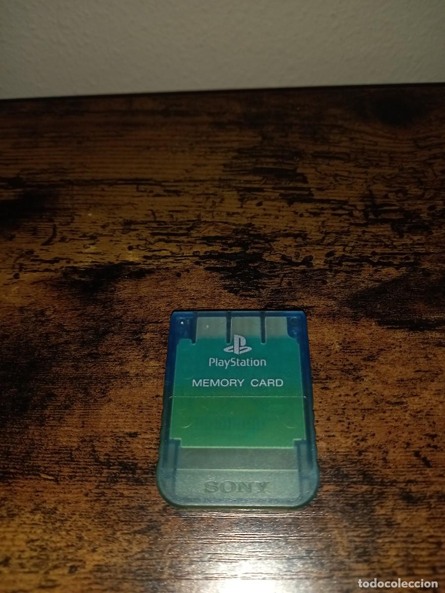Videojuegos y consolas: Tarjeta Memoria PS1 Sony Azul