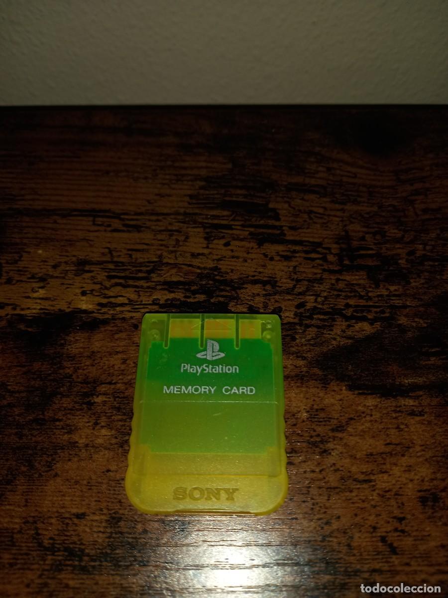 Videojuegos y consolas: Tarjeta Memoria PS1 Sony Amarillo