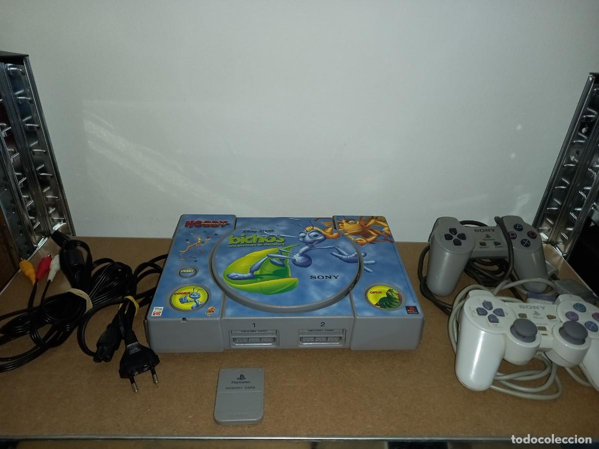 Videojuegos y consolas: Consola PS1+2 Mandos+Memory Card