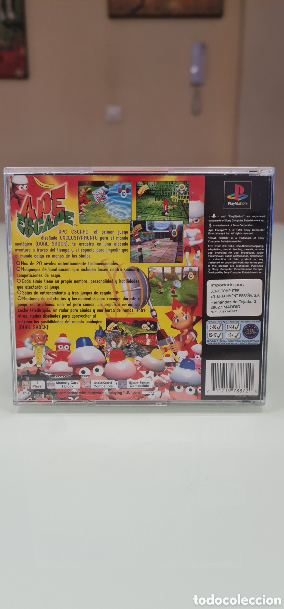 Videojuegos y consolas: Ape Escape PAL Espa&ntilde;a PS1 - Foto 3