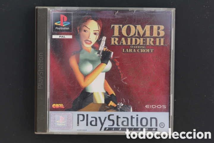Videojuegos y consolas: PS1. TOMB RAIDER II 2. Sony PLAYSTATION 1. Platinum. Disco negro. PAL ESPA&Ntilde;A. Completo. Buen estado.
