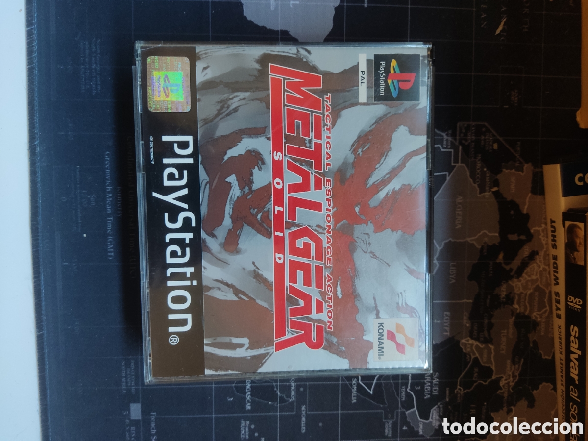 Videojuegos y consolas: Metal Gear Solid PS1 PAL Espa&ntilde;a &mdash; Black Label COMPLETO + Demo Silent Hill + Cat&aacute;logo Konami