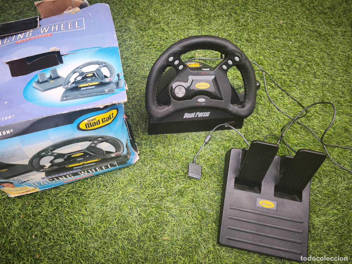 Videojuegos y consolas: Volante y pedales dual force/team mad gatz
