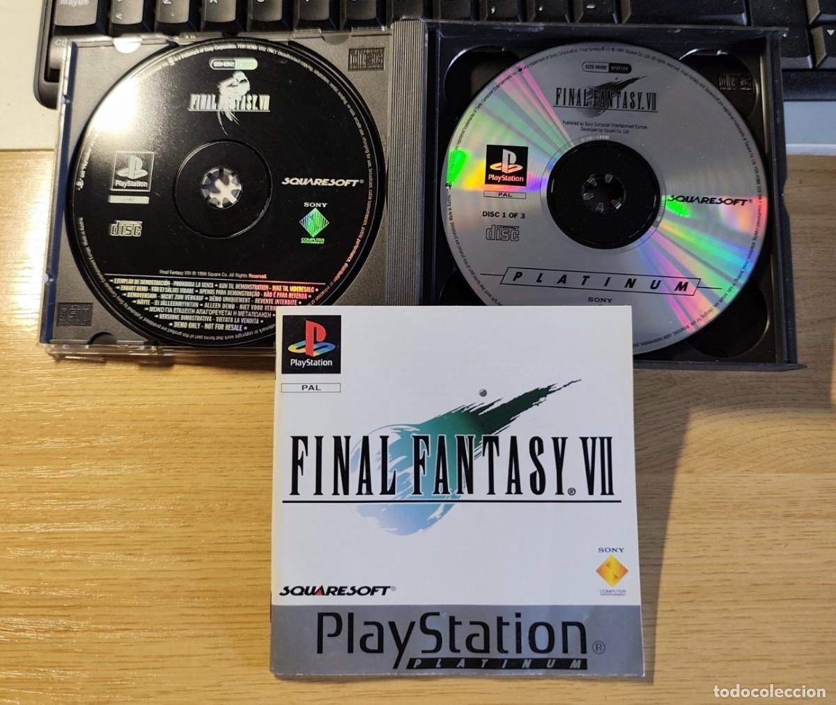 Videojuegos y consolas: JUEGO FINAL FANTASY VII- PLAYSTATION 1 PS1 PSX PAL- PLATINUM