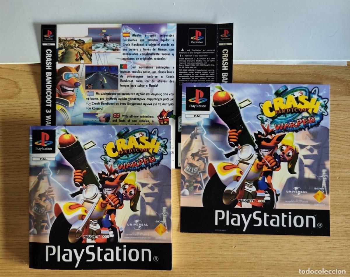Videojuegos y consolas: MANUAL DE INSTRUCCIONES Y CARATULAS JUEGO PS1 / PSX / PLAY STATION 1 - CRASH BANDICOOT 3 WARPED