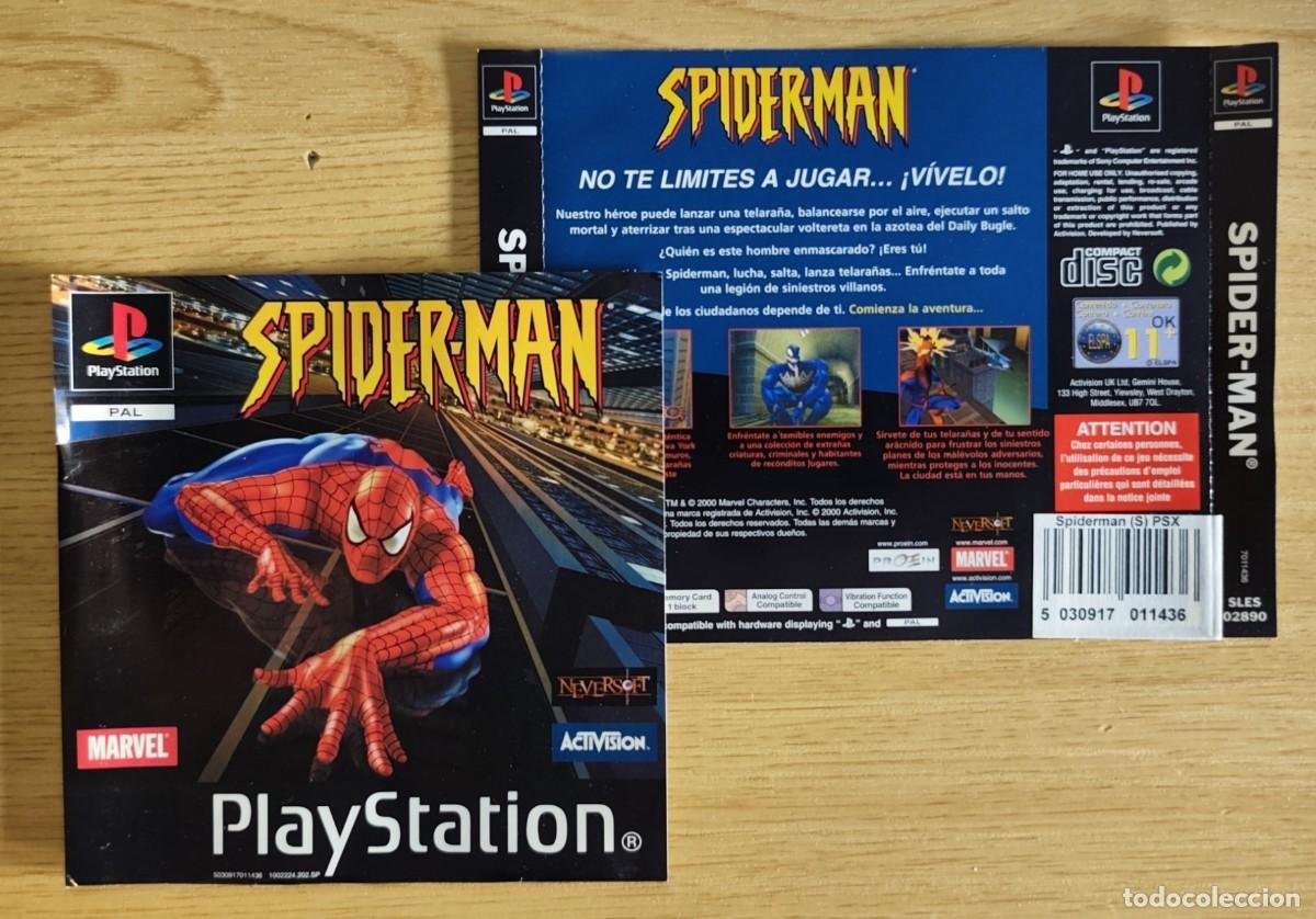 Videojuegos y consolas: CARATULAS DE LA CAJA DEL JUEGO PS1 / PSX / PLAY STATION 1 - SPIDERMAN