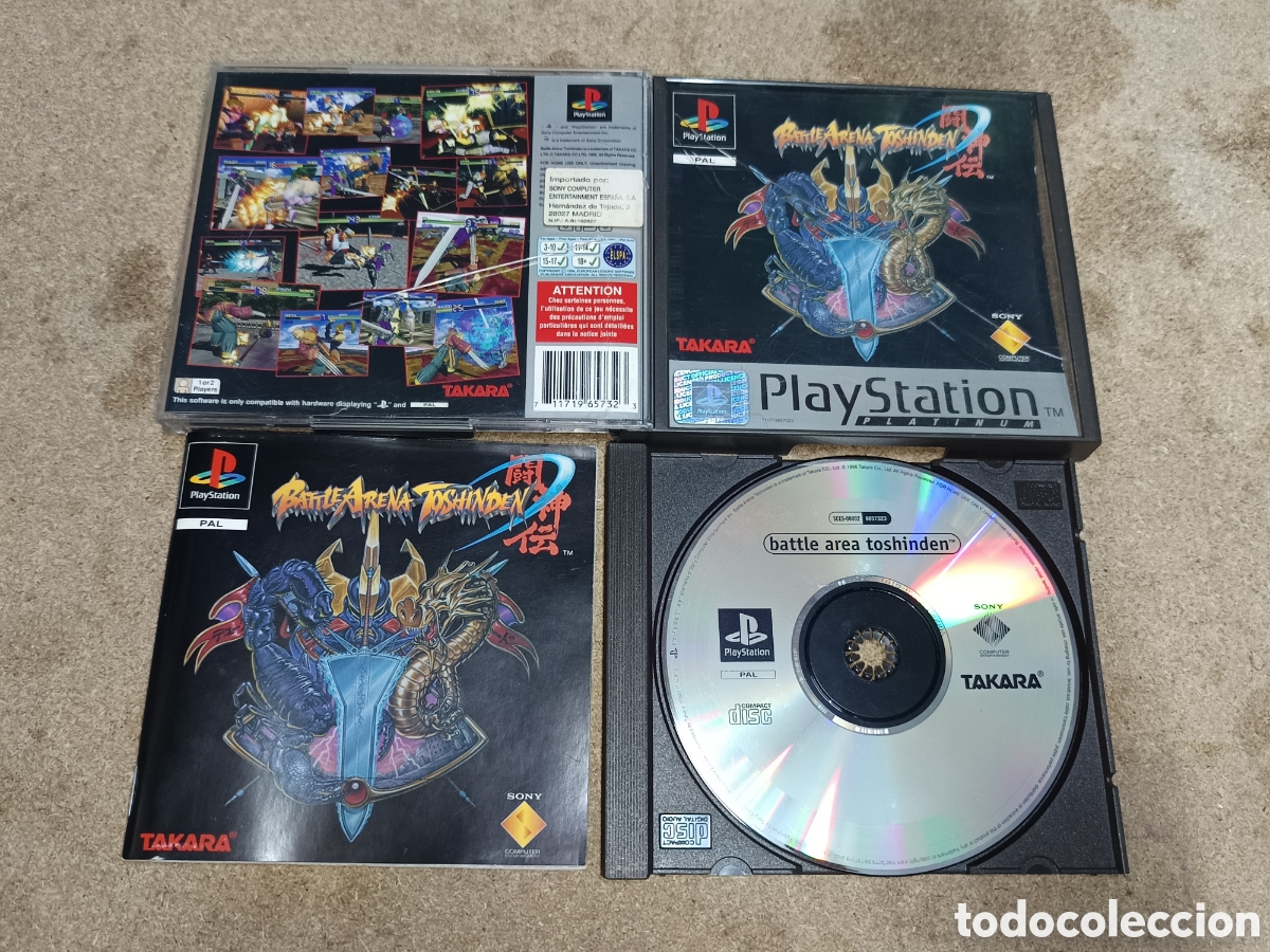 Videojuegos y consolas: PS1 BATTLE ARENA TOSHINDEN PLATINUM PAL ESP COMPLETO