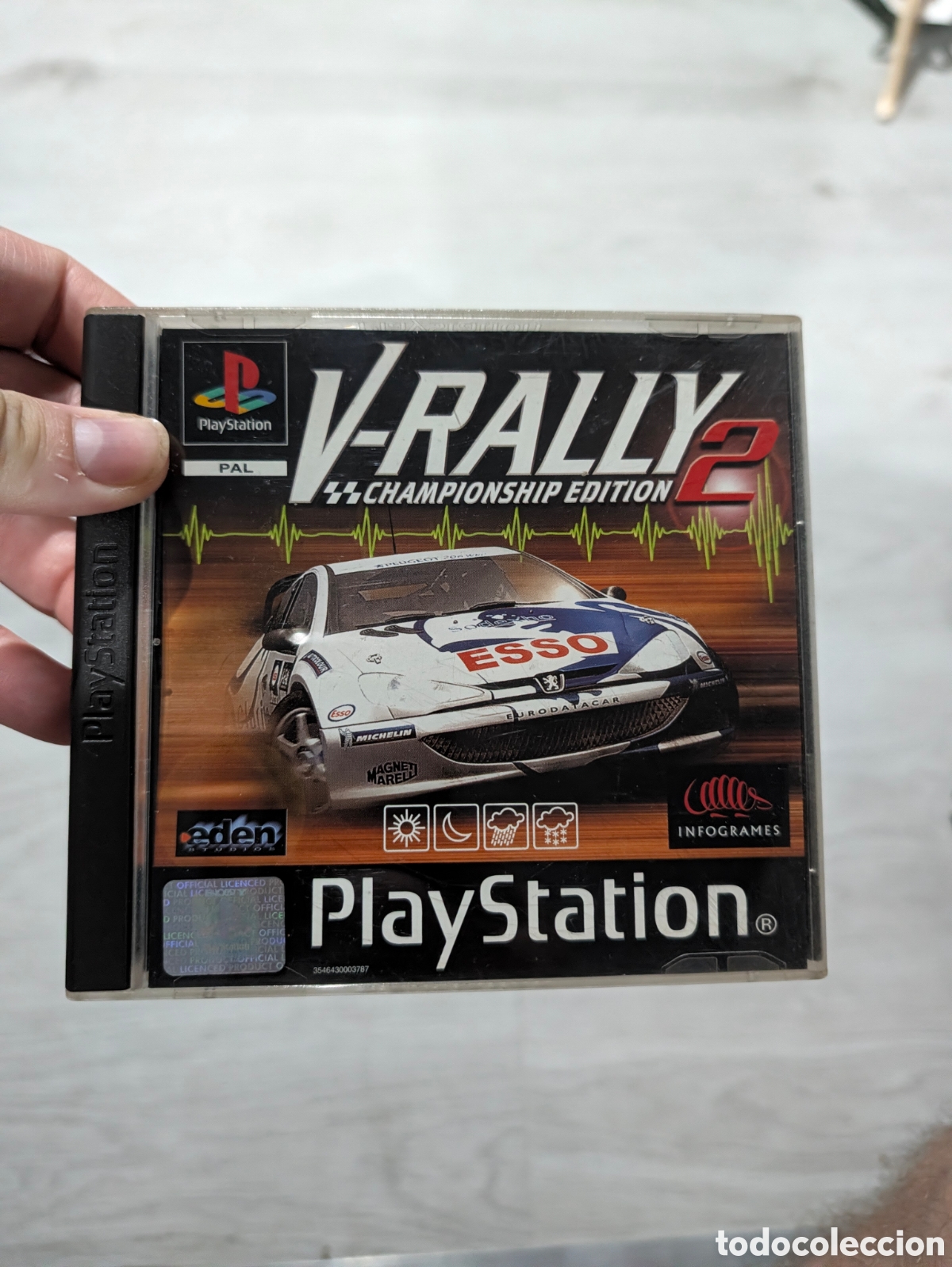 Videojuegos y consolas: Antiguo juego sony playstation 1 vrally 2 original