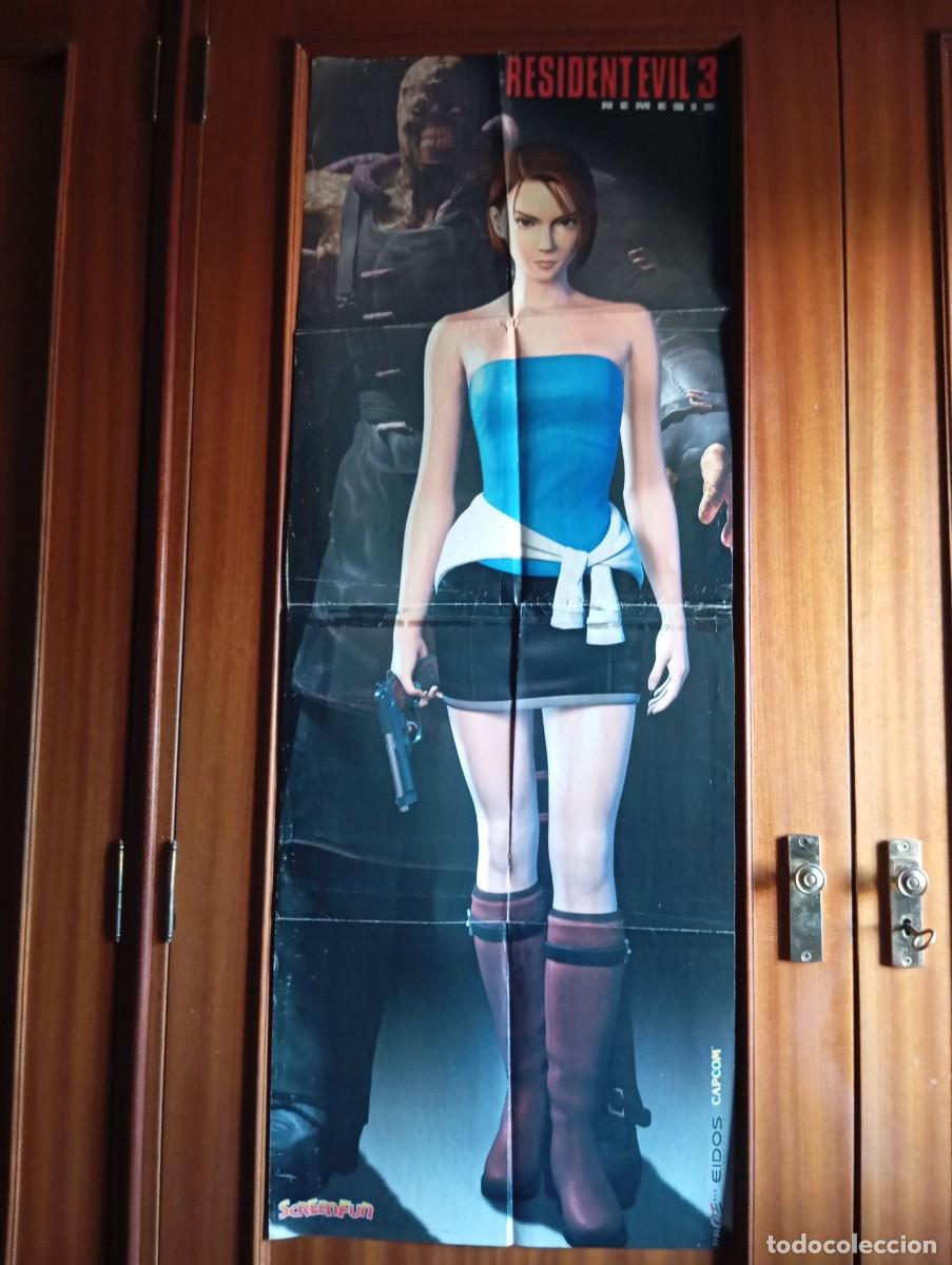 Videospiele und Konsolen: P&oacute;ster Resident Evil 3 Jill Valentine Gran Turismo 2 Screenfun