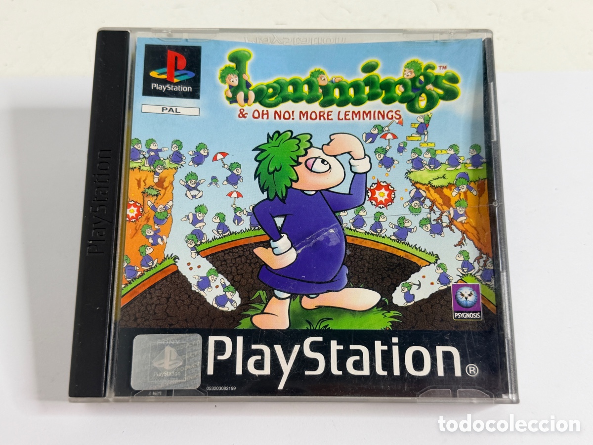 Videojuegos y consolas: Lemmings & Oh No! More Lemmings PS1 PAL Espa&ntilde;a Psygnosis